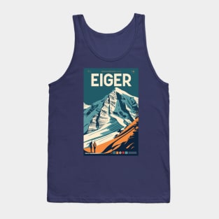 A Vintage Travel Art of Eiger - Switzerland Tank Top